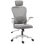 Silla de oficina Welltin 921-796V00GY ergonómica malla gris soporte lumbar