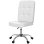 Silla de Oficina Giratoria Welltin Blanca Sin Brazos Piel Sintética