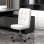Silla de Oficina Giratoria Welltin Blanca Sin Brazos Piel Sintética