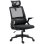 Cadeira de escritorio Welltin 921-672V00BK Malha Ergonomica Reposacabezas Ajustavel