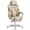 Cadeira Gamer Welltin T1008-01-11148 Creme Cafe Reposapies Lombar