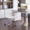 Cadeira de Escritorio sem Bracos Welltin T1008 Branco Ajustavel 360deg