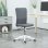 Silla de Oficina Welltin Gris Ajustable Lino Sintético 120 kg
