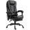 Silla de Oficina con Masaje Ergonómica Welltin Reclinable 155° PU Negro