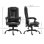 Silla de Oficina con Masaje Ergonómica Welltin Reclinable 155° PU Negro