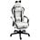 Sedia Gaming Bianca Ergonomica con Design Barba Di Gatto