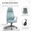 Chaise de bureau ergonomique ajustable Welltin 921-225BU Bleu