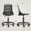 Silla de escritorio Welltin 921-925V00BK sin brazos giratoria 120 kg