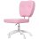 Silla de escritorio Welltin 921-687V00PK rosa sin brazos altura ajustable 120 kg