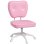 Silla de escritorio Welltin 921-687V00PK rosa sin brazos altura ajustable 120 kg