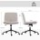Chaise de bureau Welltin 921-924V00BG Sans accoudoirs Beige