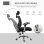 Silla de oficina Welltin T1008 ergonómica negra malla transpirable 120 kg