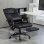 Silla Oficina Welltin Reclinable 130° Masaje 6 Puntos Repoapiés Negro
