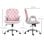 Sedia Welltin T1008-01-03245 Velluto Rosa Regolabile 360