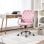 Sedia Welltin T1008-01-03245 Velluto Rosa Regolabile 360