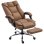 Silla de Escritorio Welltin Ergonómica Con Reposapiés Reclinable 155° Cuero Sintético Marrón