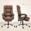 Silla de Escritorio Welltin Ergonómica Con Reposapiés Reclinable 155° Cuero Sintético Marrón