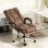 Silla de Escritorio Welltin Ergonómica Con Reposapiés Reclinable 155° Cuero Sintético Marrón