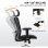 Chaise ergonomique Sihoo M18 avec support lombaire triple et roulettes noires