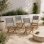 Chaise pliante NO NAME Eden Textilene Gris FSC Acacia