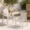 Cadeira de exterior VIANEA Aluminium branco Textilene duplo