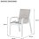 Cadeira de exterior VIANEA Aluminium branco Textilene duplo