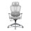 Chaise Alpha Gamer Luna Grey Malha Respirante