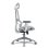 Chaise Alpha Gamer Luna Grey Malha Respirante