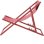 Tumbona reclinable Sabaideco Paros Terracota Textilene Exterior Plegable