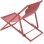 Tumbona reclinable Sabaideco Paros Terracota Textilene Exterior Plegable