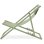 Tumbona plegable Sabaideco Paroskaki textilene kaki verde respaldo ajustable