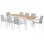Conjunto de Jantar Exterior Louna Sabaideco Extensivel Alumínio 8 Lugares