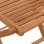 Conjunto de 4 cadeiras de jardim dobraveis em acacia FSC acabamento natural