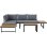 Außenlounge Bora fuer 4 Sitzplaetze Polywood Grau