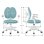 Silla Giratoria Infantil ML Design Doble Respaldo Petróleo Regulable