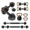 Kit de Pesos Conectados Fed V2 40kg - Halteres Barra e Kettlebell