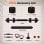 Kit Fed Halteres Conectados V2 10 kg Barra e Pesos Russos