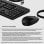 Tastatur HP 225 Komplett kabelgebunden mit optischer USB-Maus schwarz ambidextrös