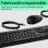 Tastatur HP 225 Komplett kabelgebunden mit optischer USB-Maus schwarz ambidextrös