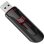 Unidad flash USB SanDisk Cruzer Glide 64GB USB 3.0 retráctil negra y roja