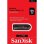 Unidad flash USB SanDisk Cruzer Glide 64GB USB 3.0 retráctil negra y roja