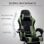 Sedia GTPLAYER Gaming Reposapiedi Massaggio Lombare Tessuto Verde