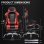 Sedia GTPLAYER Gaming Reposapiedi Regolabile Pelle Sintetica Rossa
