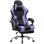 Silla Gaming GTPLAYER Ergonómica con Reposapiés y Masaje Lumbar Tela Violeta