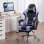 Silla Gaming GTPLAYER Ergonómica con Reposapiés y Masaje Lumbar Tela Violeta