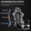 Silla Gaming GTPLAYER Ergonómica con Reposapiés y Masaje Lumbar Piel Sintética Gris