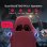 Silla Gaming GTPLAYER Ergonómica con Altavoces y Reposapiés Rojo Vino