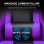 Sedia Gaming GTPLAYER Ergonomica con Poggiapiedi e Regolabile in Altezza Viola