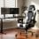 Cadeira Gaming GTPLAYER Ergonómica com Massagem Lombar e Apoio para Pés