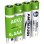 Pack de pilas AAA Ansmann 1311-0022 Recargables NiMH 550 mAh 4 unidades